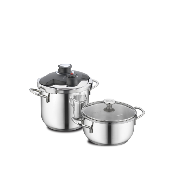 Korkmaz Alia 4 Pcs Pressure Cooker Set KitchenSpot