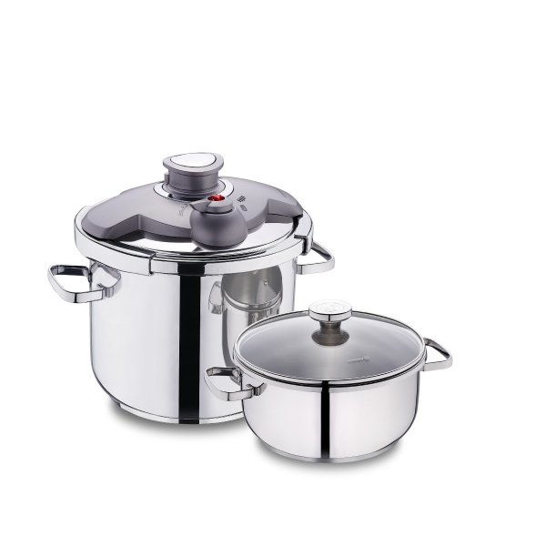 Korkmaz Aqua 4-Piece Pressure Cooker Set - KitchenSpot